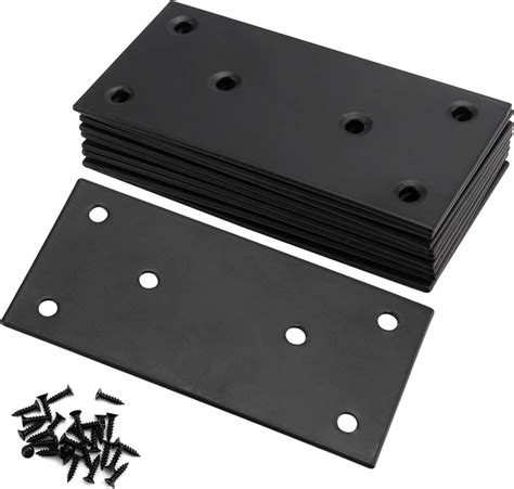 black metal mending brackets|black metal mending plates.